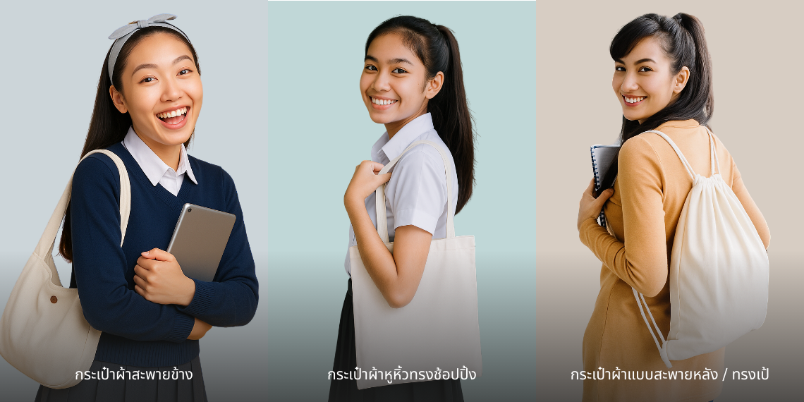 เพิ่มคุณค่าให้ชีวิต และโลก ด้วยกระเป๋าผ้า